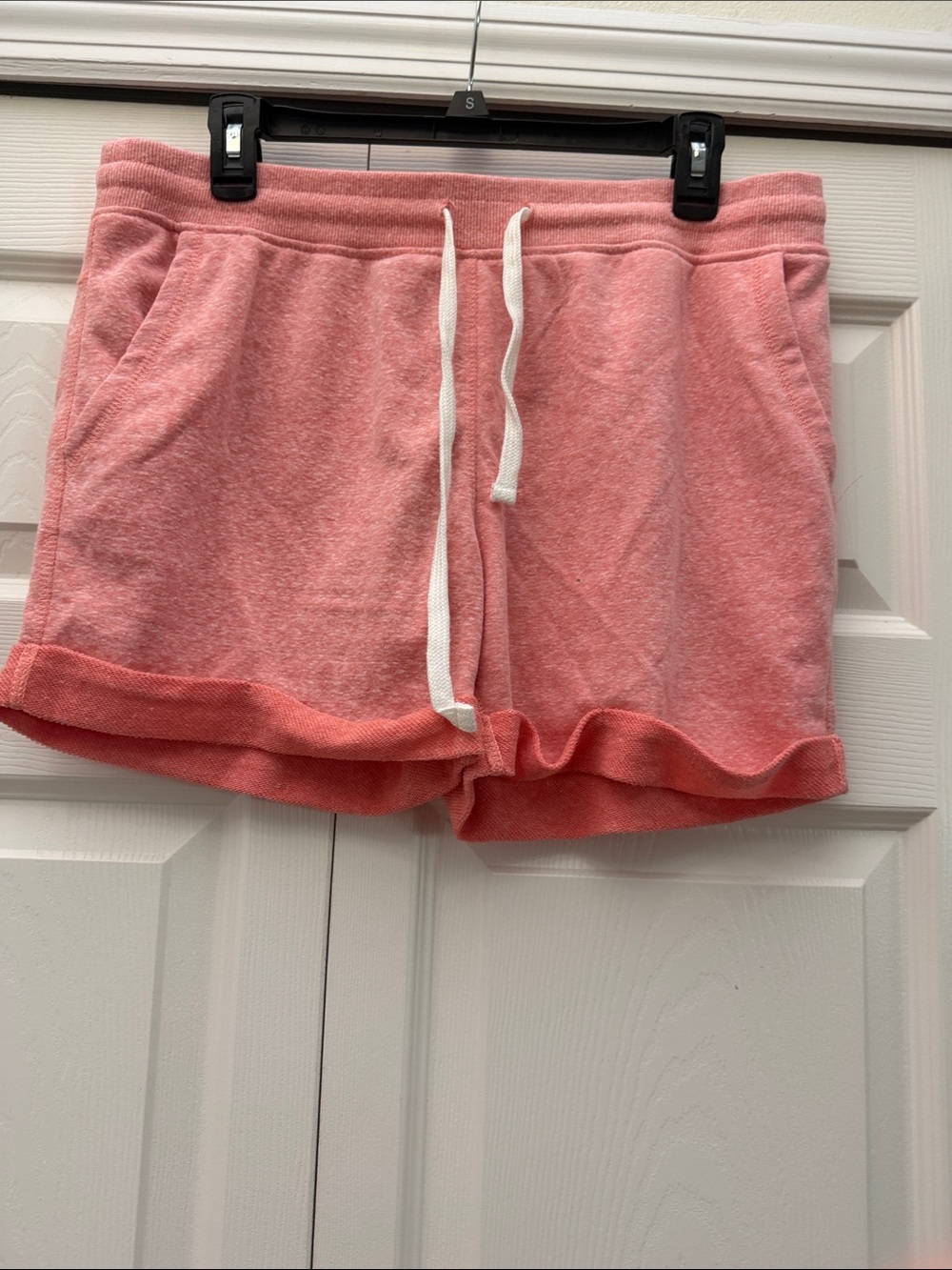 ❤️3 for $15❤️ Women's Athletic Terry Drawstring Shorts - Pink Melange